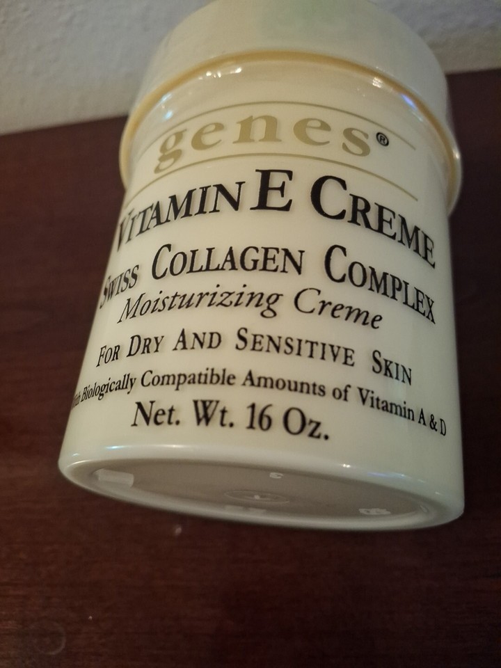 Genes Vitamin E Creme Swiss Collagen Complex 16oz Moisturizing Creme eBay