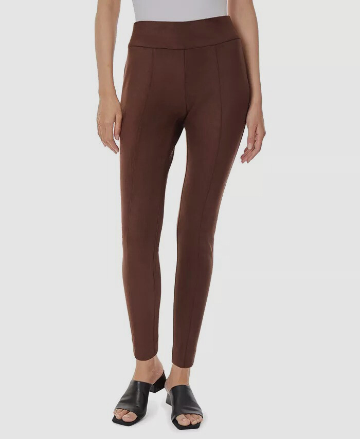 $89 Jones New York Women's Brown Faux Suede Slim Ankle Pant Size M