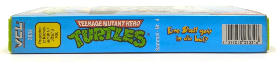 Teenage Mutant Hero Turtles Nr. 4 VHS Eine Stadt geht in die Luft Video Kassette - Bild 3 von 4