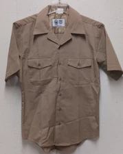 Defense Logistics Agency - Men's MED - Khaki - US NAVY Shirt Uniform SURPLUS