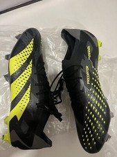 Adidas Predator Accuracy.1 Low INJ FG Black Yellow Soccer Cleats IG0782, Men 9