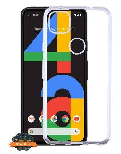 Custodia telefono gel sottile silicone gomma trasparente ibrida per Google Pixel 4a
