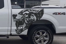Pickup Wolf Side Coyote Fits Vinyl Vehicle Mustang Graphic Decal F-150 Car Truck