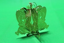 Angel Harp Trumpet Music Danbury Mint Gold Christmas Tree ornament 1983