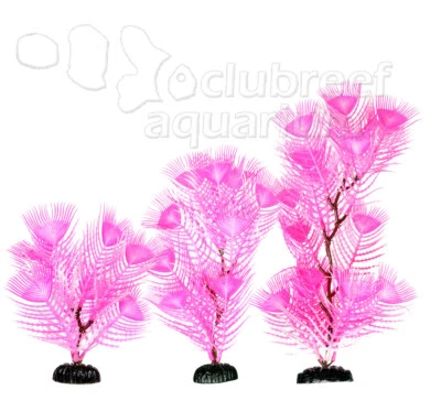Pink Princess Feather Dream Series Weco Plastic Aquarium Plant 6", 9" or 12"
