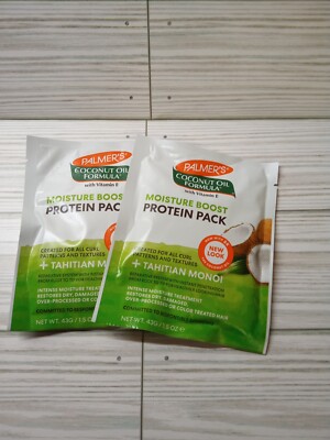 (2) Palmer's Coconut Oil Treatment LOT Deep Hair Conditioning Protein Pack Mask