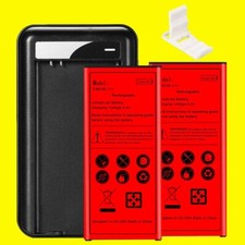 2x 6820mAh Replacement Battery Dock Charger for Samsung Galaxy S5 SM-S902L I9600