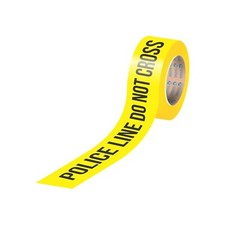 Police Line Do Not Cross Tape 3 Inch W x 1000 Feet - Yellow with Black Print