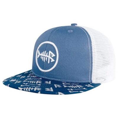 Flat Brim Trucker Cap Adjustable Snapback Hat Mesh Back BASSDASH 2 Pack Flat Brim Trucker Cap Adjustable Snapback  main image 3