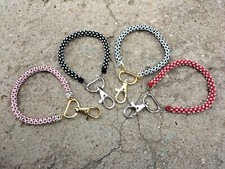 Beaded bracelet keyholder, fashion key lanyard, bead wristlet phone accessory