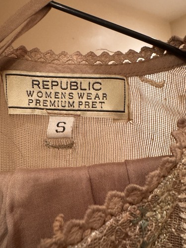 Republic Women wear Embroidered  Outfit. Slip, Shirt, Trousers And Dupatta  - Picture 1 of 7