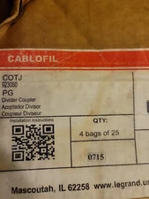 CABLOFIL COTJ DIVIDER box of 100 NEW