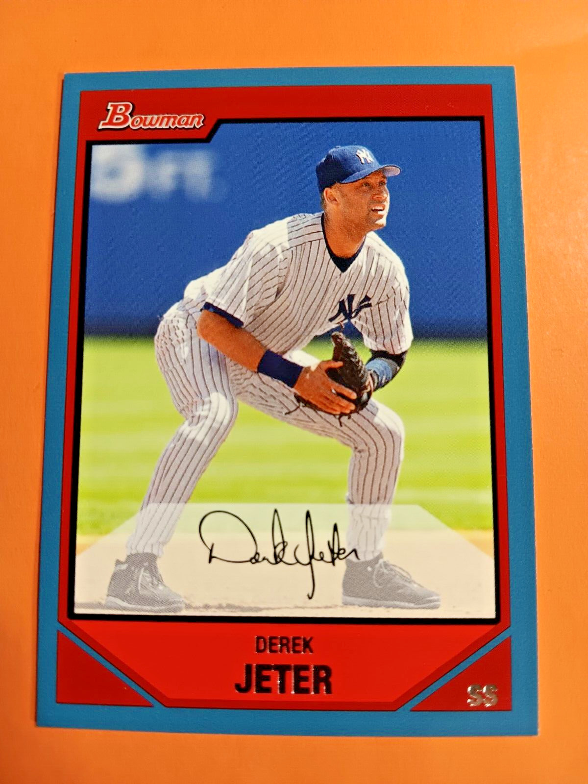 2007 Bowman #90 Derek Jeter Blue /500