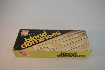 Blend Dominoes by Ideal No. 2411 106 Dominoes No Directions.