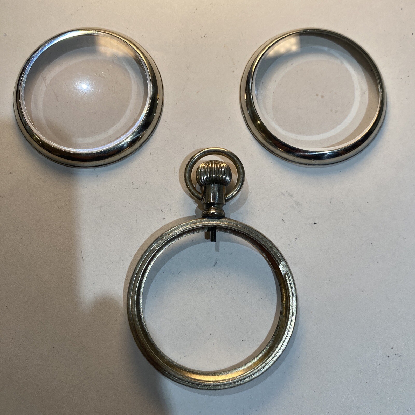 18 size Factory glass back Original display Pocket Watch Salesman Case