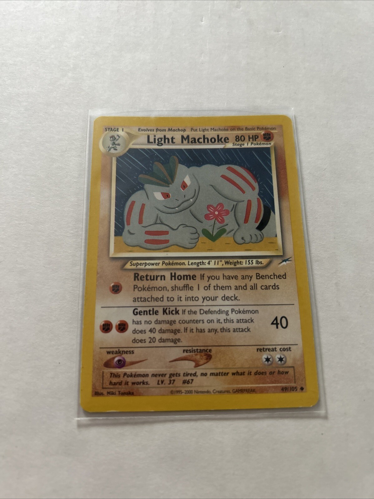 Pokémon TCG Light Machoke Neo Destiny 49/105 Regular Unlimited Uncommon
