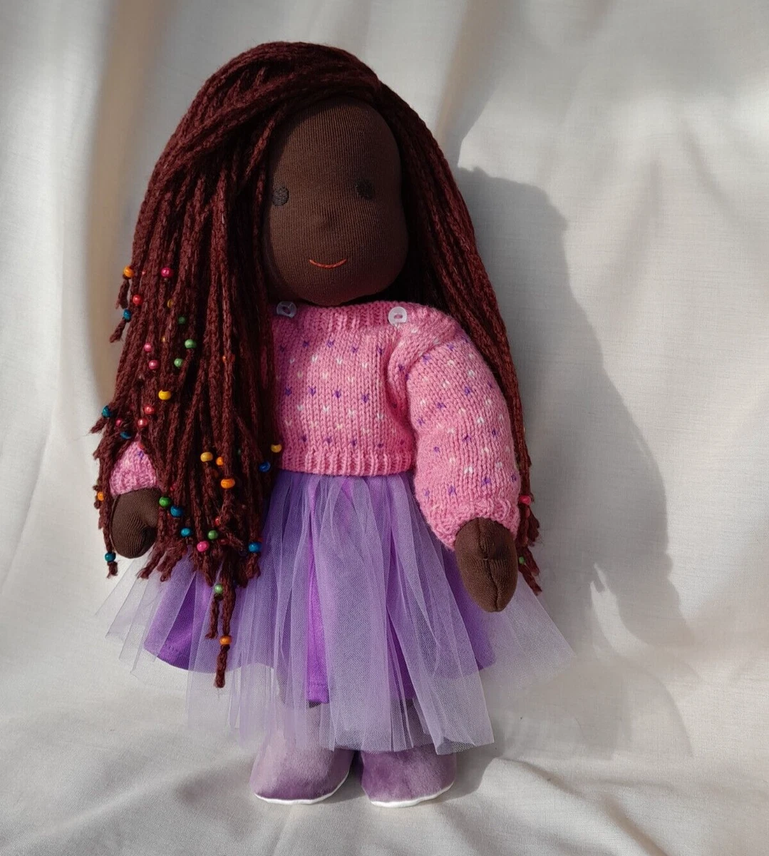 Black waldorf store doll