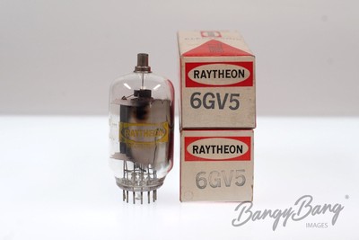 2 Vintage Raytheon 6GV5 Compactron Beam Power Amplifier Pentode Valve- BangyBang