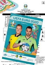#43 SWEDEN v UKRAINE 29 June 2021 R of 16 EURO-2020 FAN prg + official LINESUP