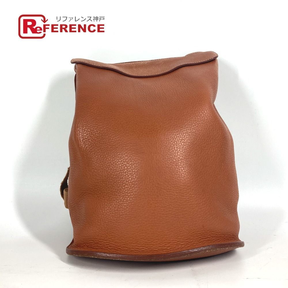 HERMES PM Brown Leather Sherpa Backpack for Women  