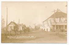 AUMSVILLE Oregon OR STREET SCENE Real Estate Store Children Real Photo RPPC