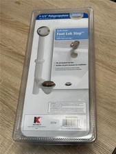 Keeney Bath Drain Foot Lok Stop 1-1/2" Polypropylene- Brushed Nickel K63WDSBN
