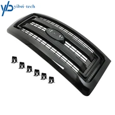 For 2009-2014 Ford F-150 Front Upper Grille Gloss Black Trim Grill Regular Cab