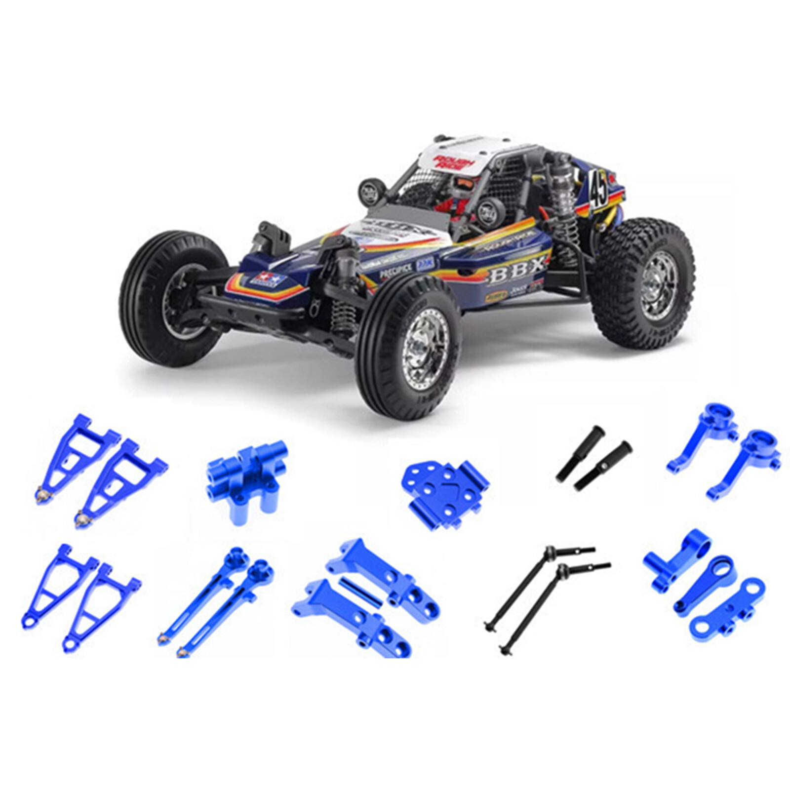 RC Buggy Aluminum Alloy Modification and Upgrade Parts for TAMIYA 58719 1/10