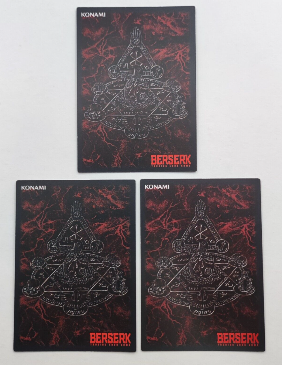 Berserk Trading Card Zodd 3set Rare Vintage Japan TCG KONAMI Anime