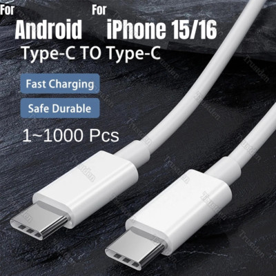 For iPhone 16 15 iPad Pro Samsung 60W USB-C to USB C PD Fast Charger Cable Lot