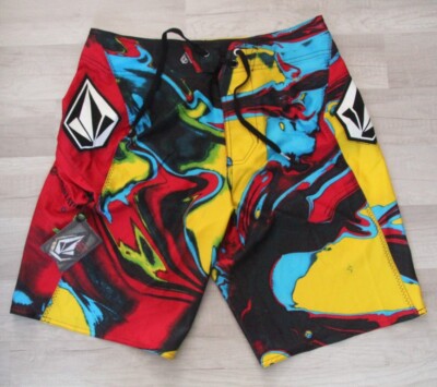 Original VOLCOM Annihilator Badeshorts - Mehrfarbig - 29 US - 36-38 FR Neu
