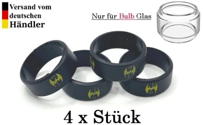 ELEAF 4 x Vape Band Silikonringe Schutzringe Verdampfer !! Nur Bulb Glas