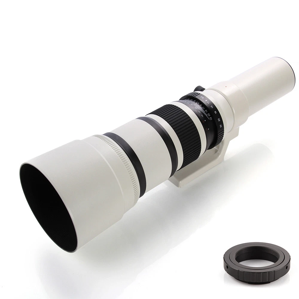 JINTU 500mm-1000mm F/8 Telephoto Lens Manual Camera Lenses For Nikon SLR D5600 D
