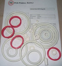 1980 Gottlieb James Bond 007 Pinball Machine Rubber Ring Kit