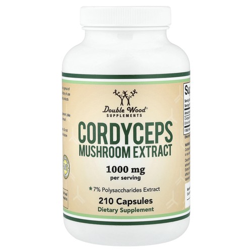 Cordyceps Mushroom Extract, 210 Capsules (500 mg per Capsule)