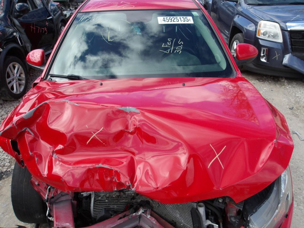 Passenger Front Door VIN P 4th Digit Limited Fits 12-16 CRUZE 2082412