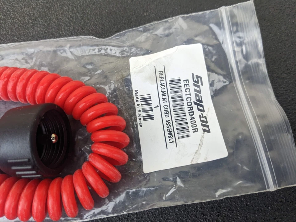 #bm815 Snap-on Tools NEW Red Coiled Cable for EECT400R Digital Circuit Tester - Image 2 of 4