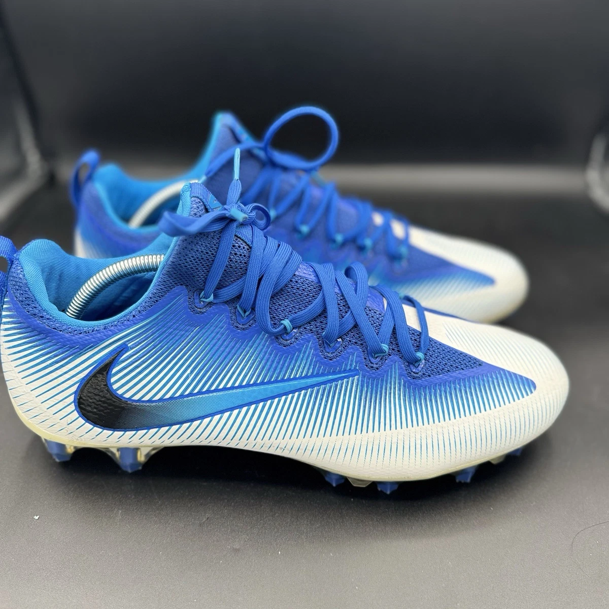 Size 13 Nike Vapor Untouchable Pro Football Cleats 833385-404 Blue/Silver Nike Vapor Untouchable Pro Blue - 833385-400 for Sale  main image 4