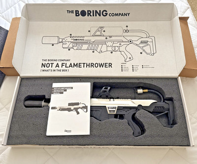 Not A Flamethrower Boring Company Employee Owned Serial #00060 Rare Low Serial