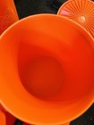 Vintage 1970s Retro Tupperware Orange Floral Canister Set 5 Pc L - South Africa — photo 3
