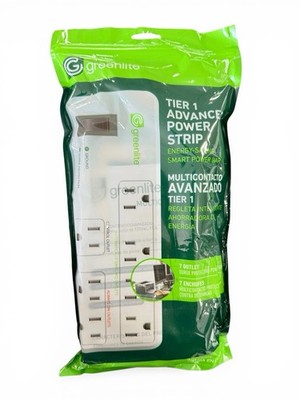 Greenlite Tier 1 Advanced 7 Outlet  Surge Protecting Power Saving Strip (1Pack)