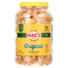Mac's Original Fried Pork Skins 11oz Barrel