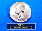 1939-P Quarter ➪ "BU" ➪ Nice Luster ➪ Dissimilar Metal Striations ➪ 239St