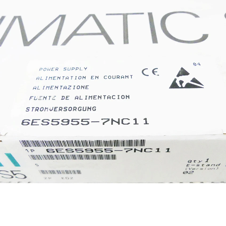 SIEMENS SIMATIC S5 6ES5955-7NC11 6ES5 955-7NC11 STROMVERSORGUNG Vers: 2 -sealed- - Bild 3 von 3