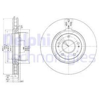 Delphi 2X Bremsscheibe Vorne Ø320 Mm BelüFtet FüR Mitsubishi Lancer VII Cs_A