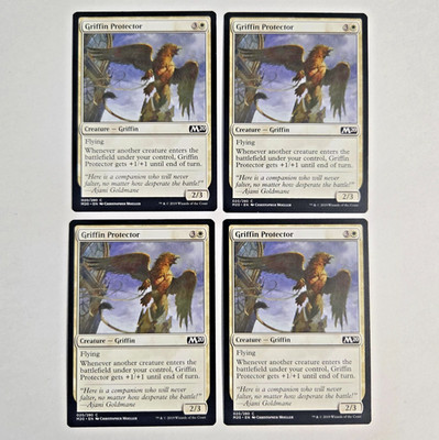 MTG Griffin Protector (M20 Core Set 2020) 020/280 (NEAR MINT) (4X)