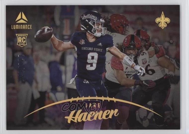 2023 Panini Luminance Rookie Purple 120/175 Jake Haener #195 Rookie RC 00q0