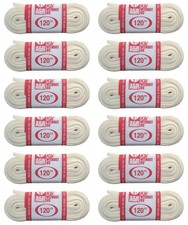 A R Sports Figure Skate Laces, 120" - White 12-Pack 