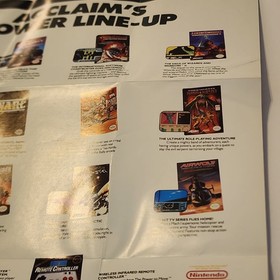 Swords and Serpents Poster ONLY Nintendo NES Foldable Insert