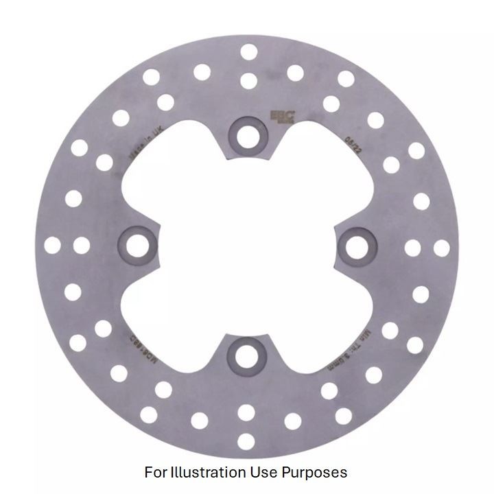 EBC MX/ATV/END Solid Brake Disc FRHS for Kawasaki KVF650Brut Frc 4x4 Gr HD 08